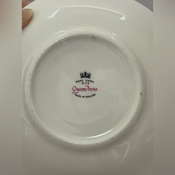 Queen Anne Princess Roses Teacup And Saucer Made In England - Picture 4 of 14